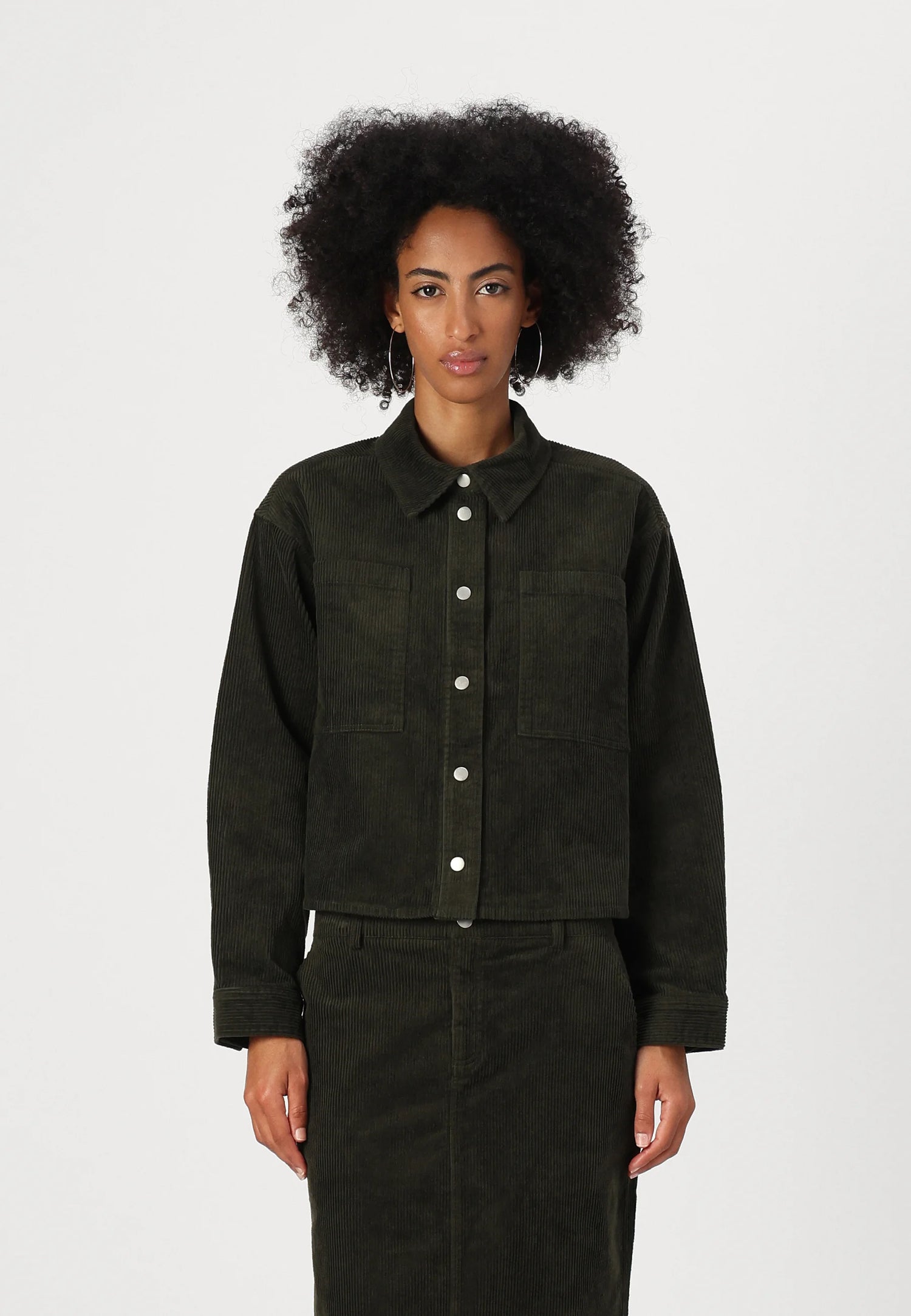 MSCH Arcelle Geggo Shirt Jacket in Forest Night