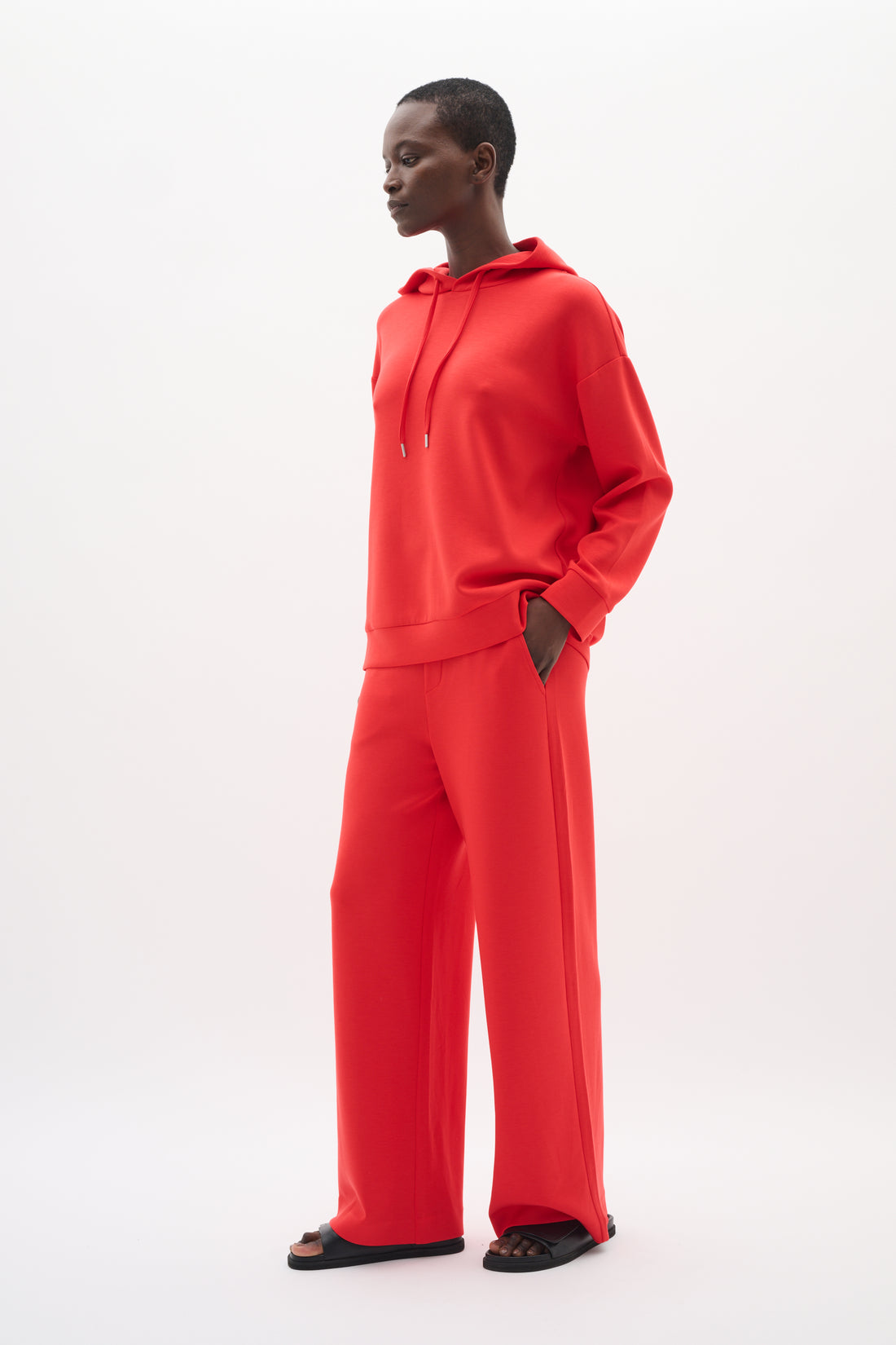 InWear Gincentte Wide Leg Trouser In Scarlet