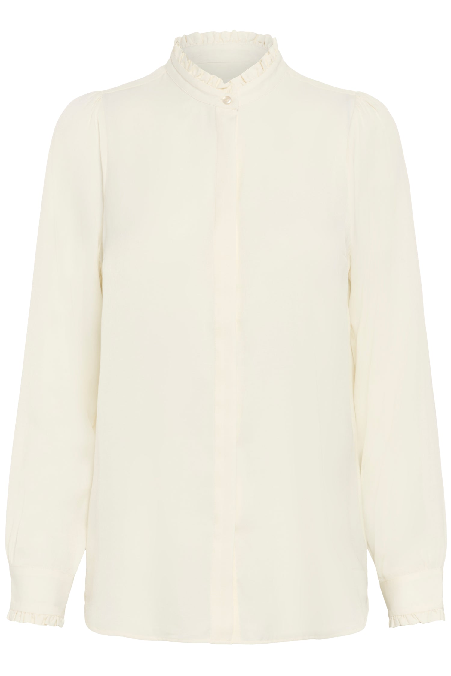 InWear Videnza Long Sleeved Shirt in Whisper White