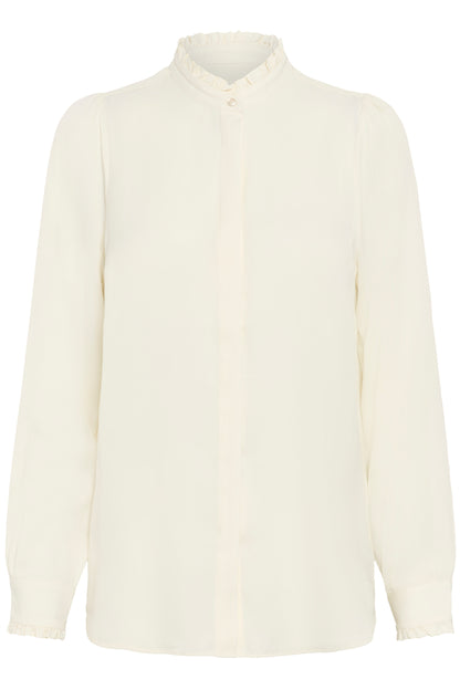 InWear Videnza Long Sleeved Shirt in Whisper White