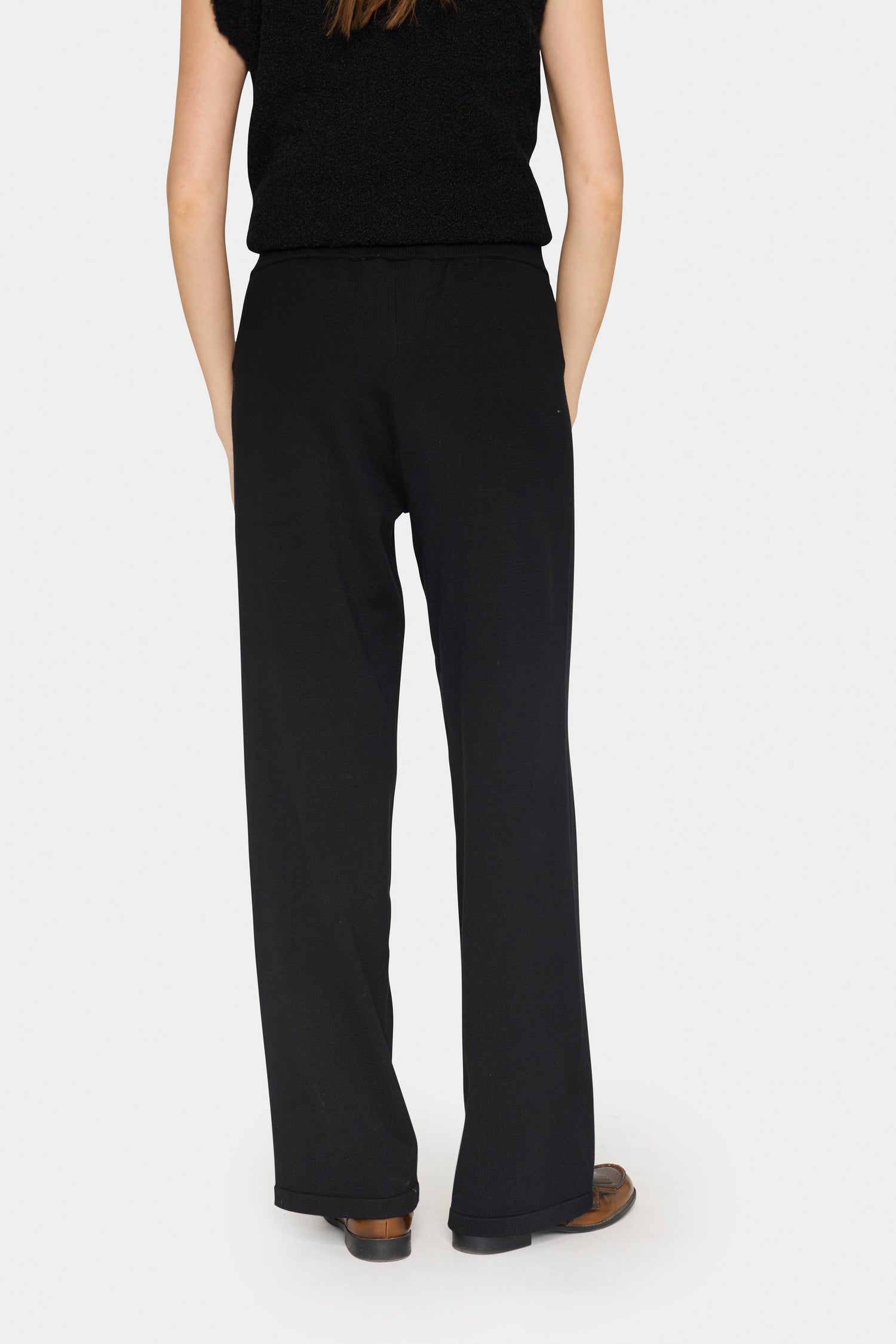 Saint Tropez Mila Knitted Trouser in Black