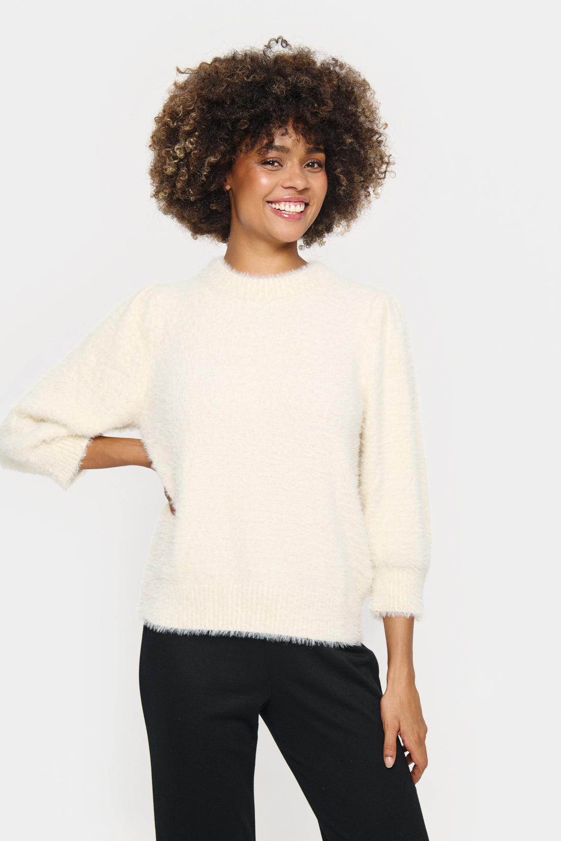 Saint Banni Super Soft Pullover in Ice