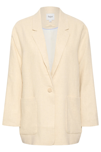 Saint Tropez Estelle Blazer in Fog White