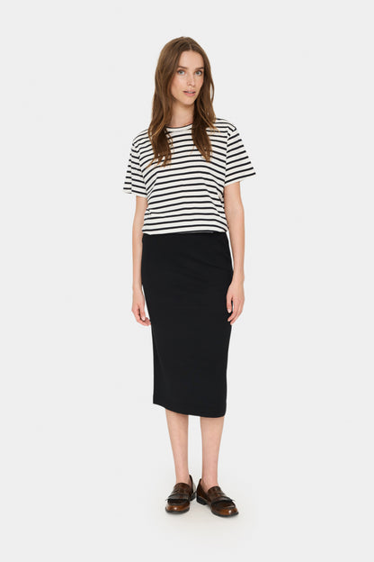 Saint Tropez Mila Knitted Skirt in Black