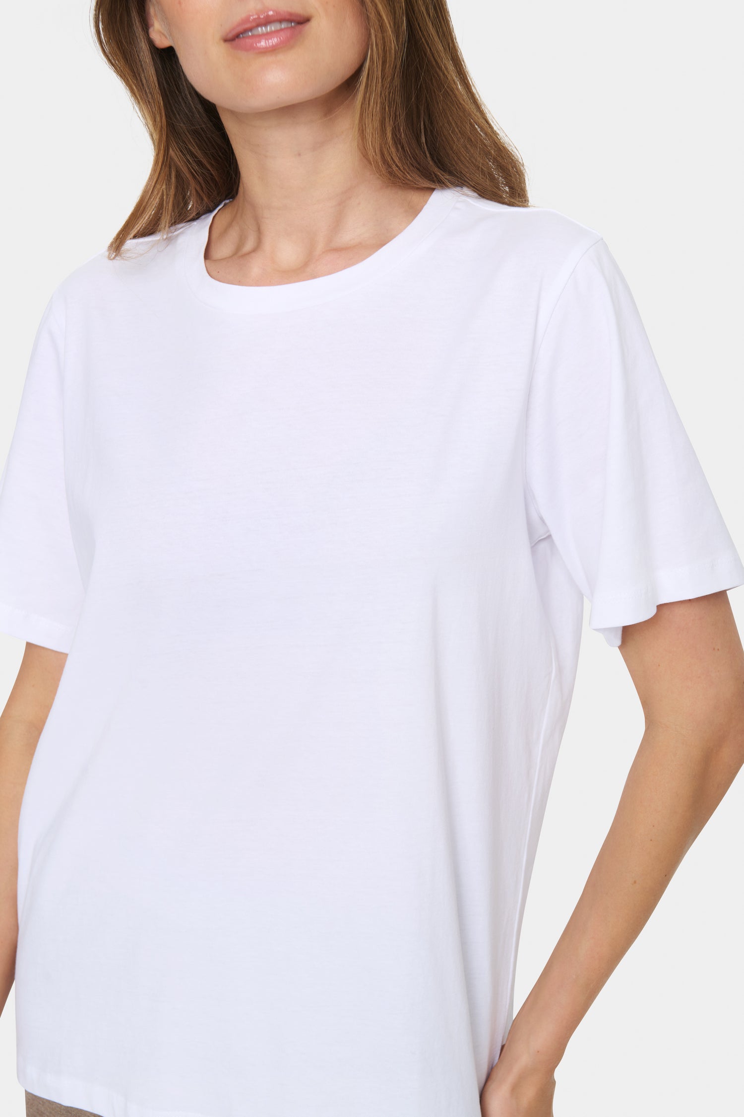 Saint Tropez Faria Cotton T-Shirt in Bright White