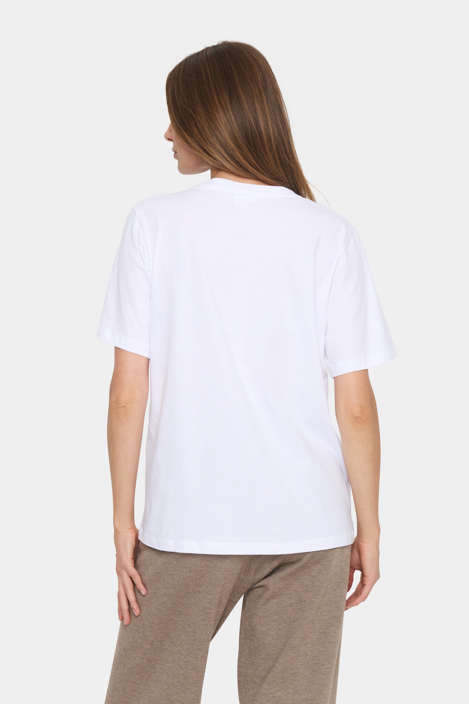 Saint Tropez Faria Cotton T-Shirt in Bright White