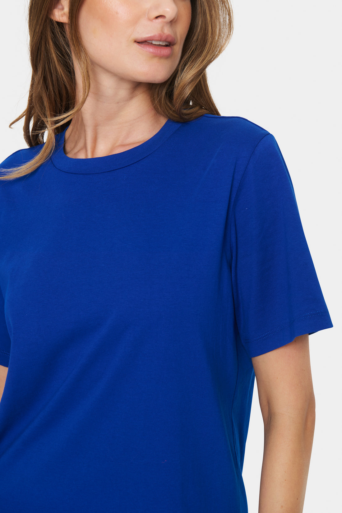 Saint Tropez Faria Cotton T-Shirt in Surf Blue