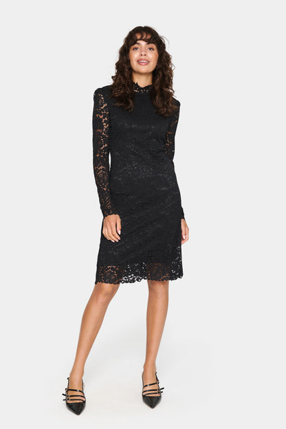 Saint Tropez Ganna Black Lace Dress