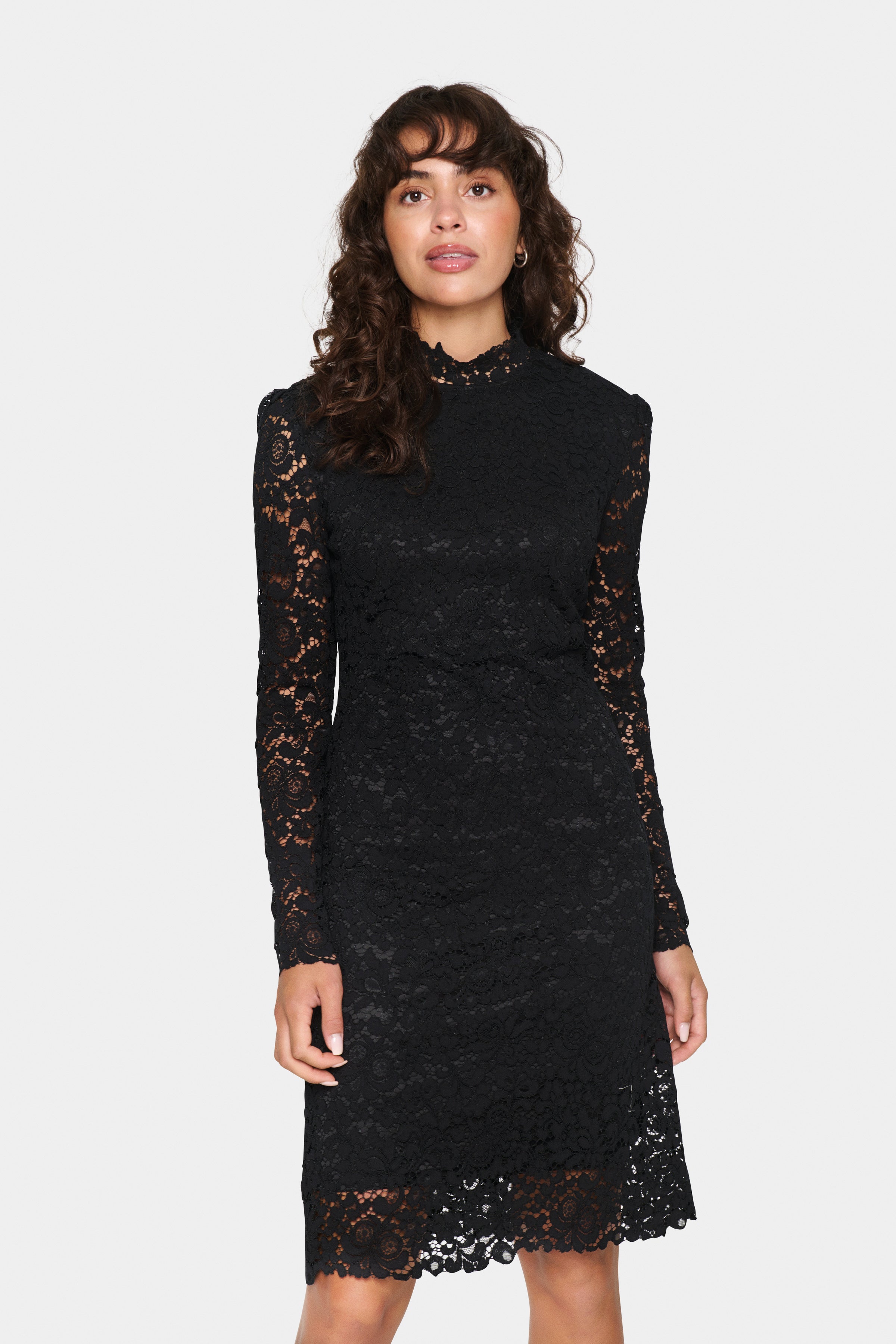 Saint Tropez Ganna Black Lace Dress