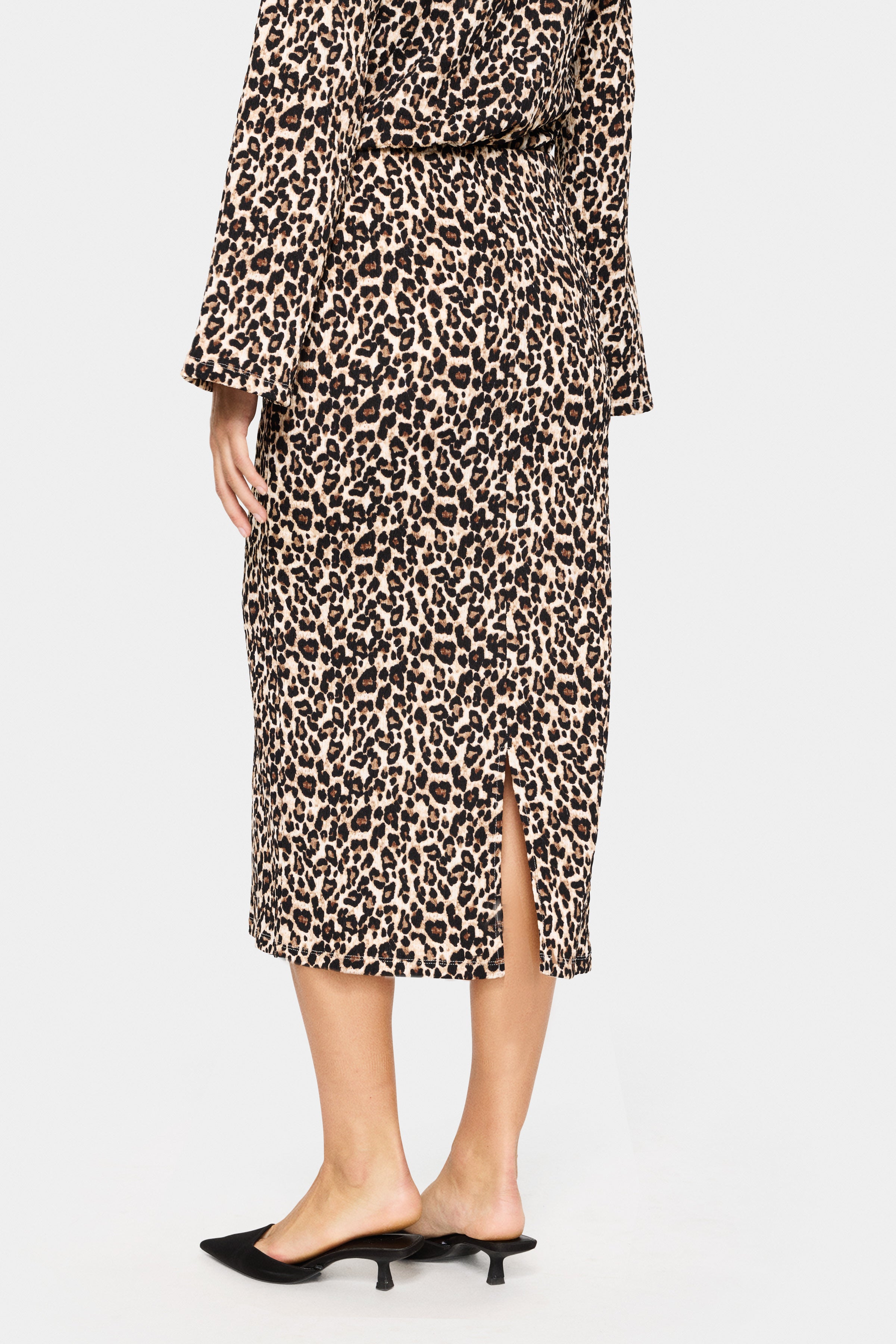 Saint Tropez Ilyssa Skirt in Black Leo Print