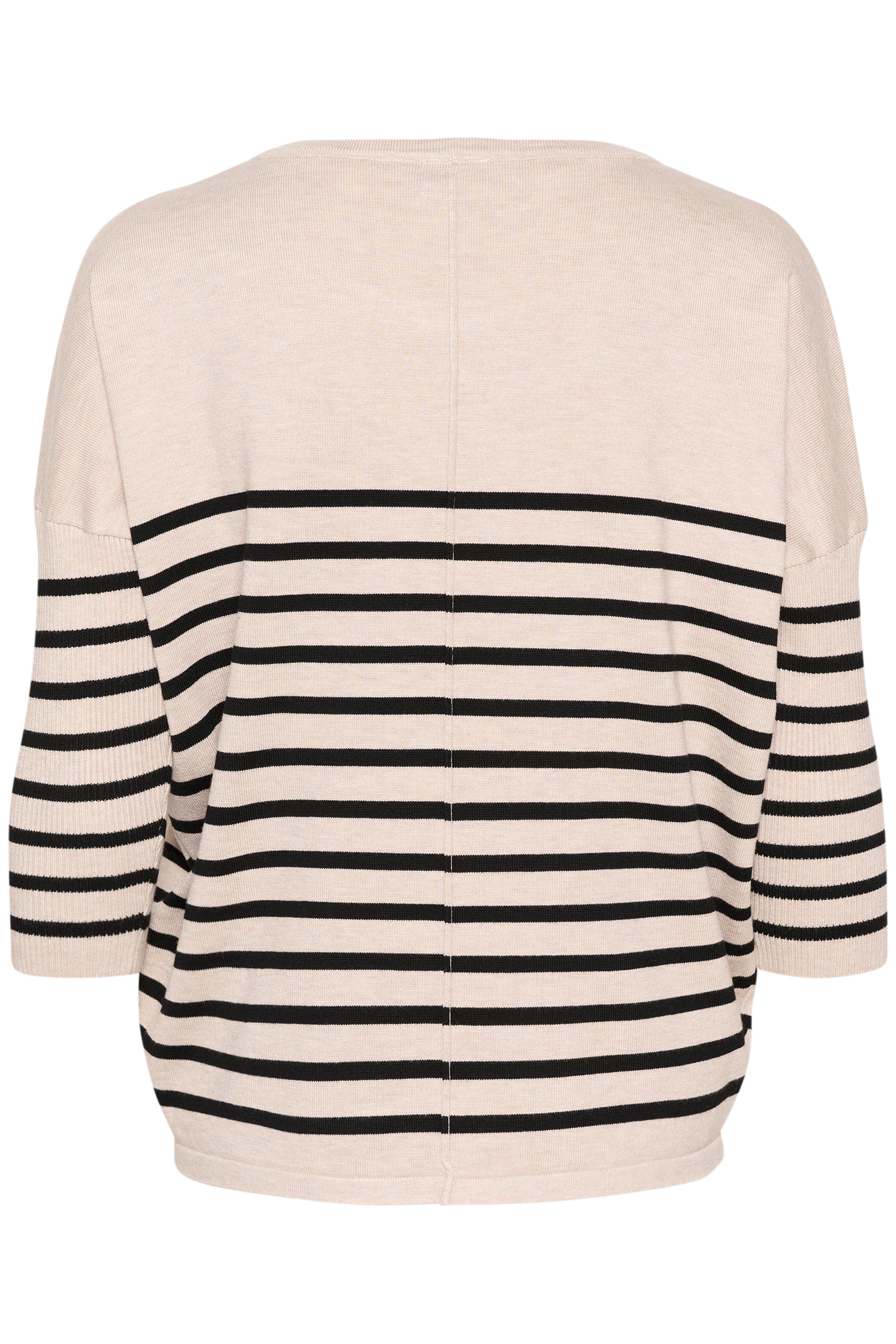 Saint Tropez Wide Neck Striped Pullover in Gray Morn