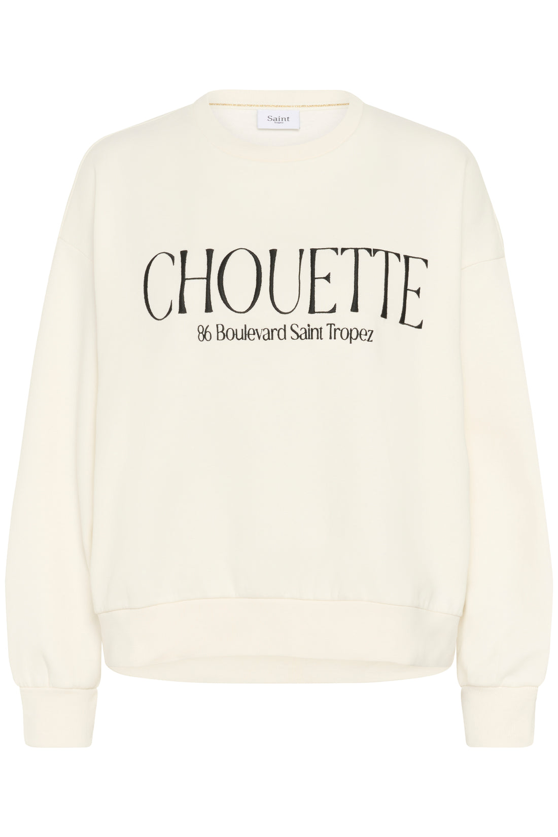 Saint Tropez Inez Slogan Sweatshirt in White