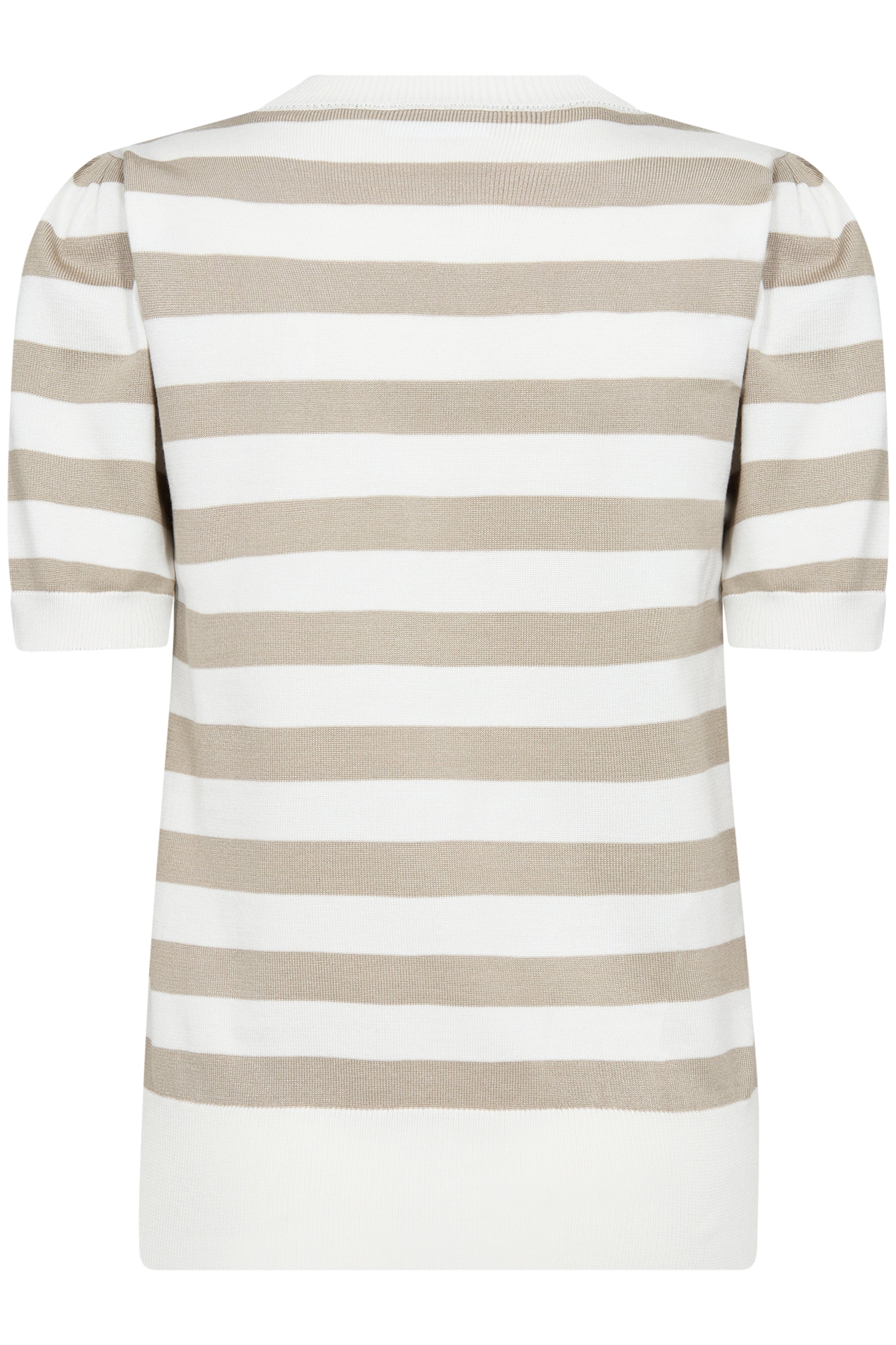 Saint Tropez Mila Pullover in Ice Taupe Stripe