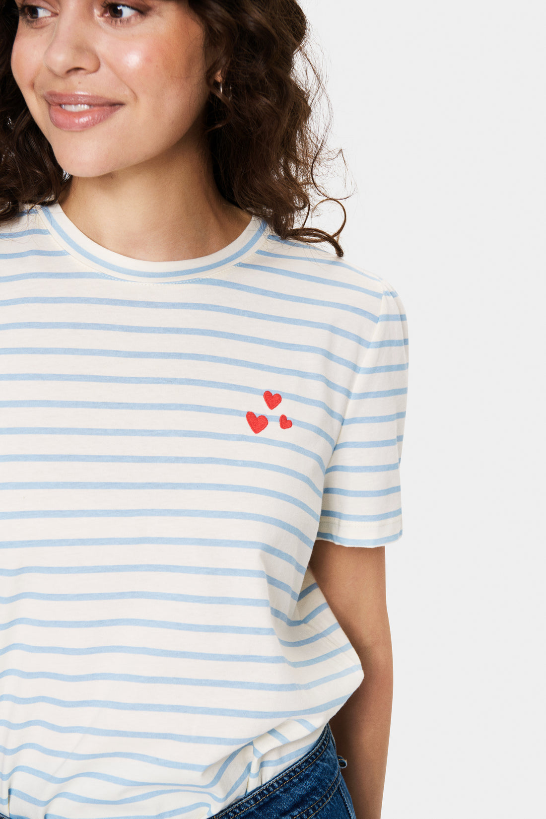 Saint Tropez Jucia T-Shirt in Airy Blue Stripe