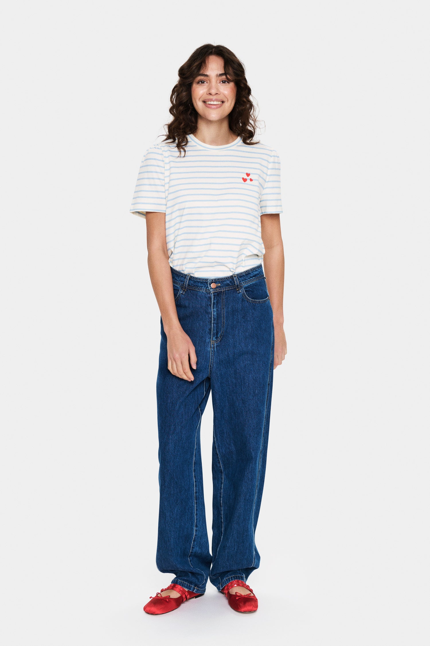 Saint Tropez Jucia T-Shirt in Airy Blue Stripe