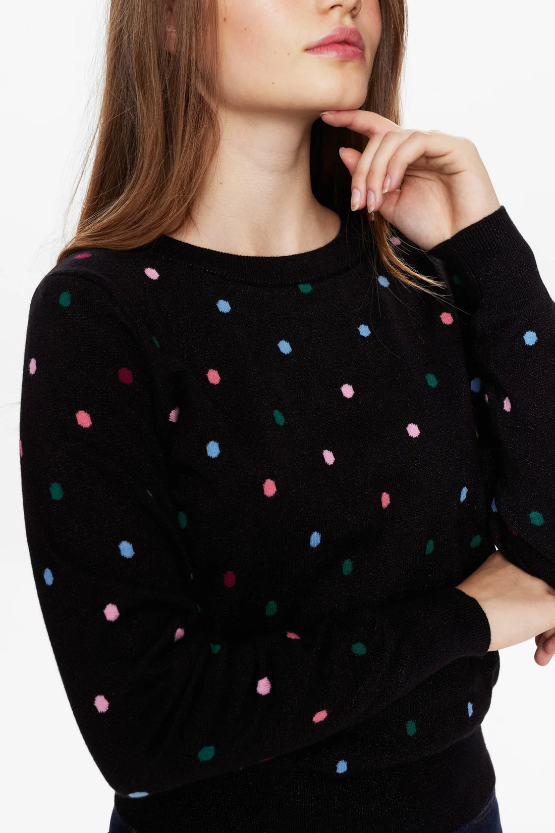 Numph Nuritva Pullover in Caviar Spots