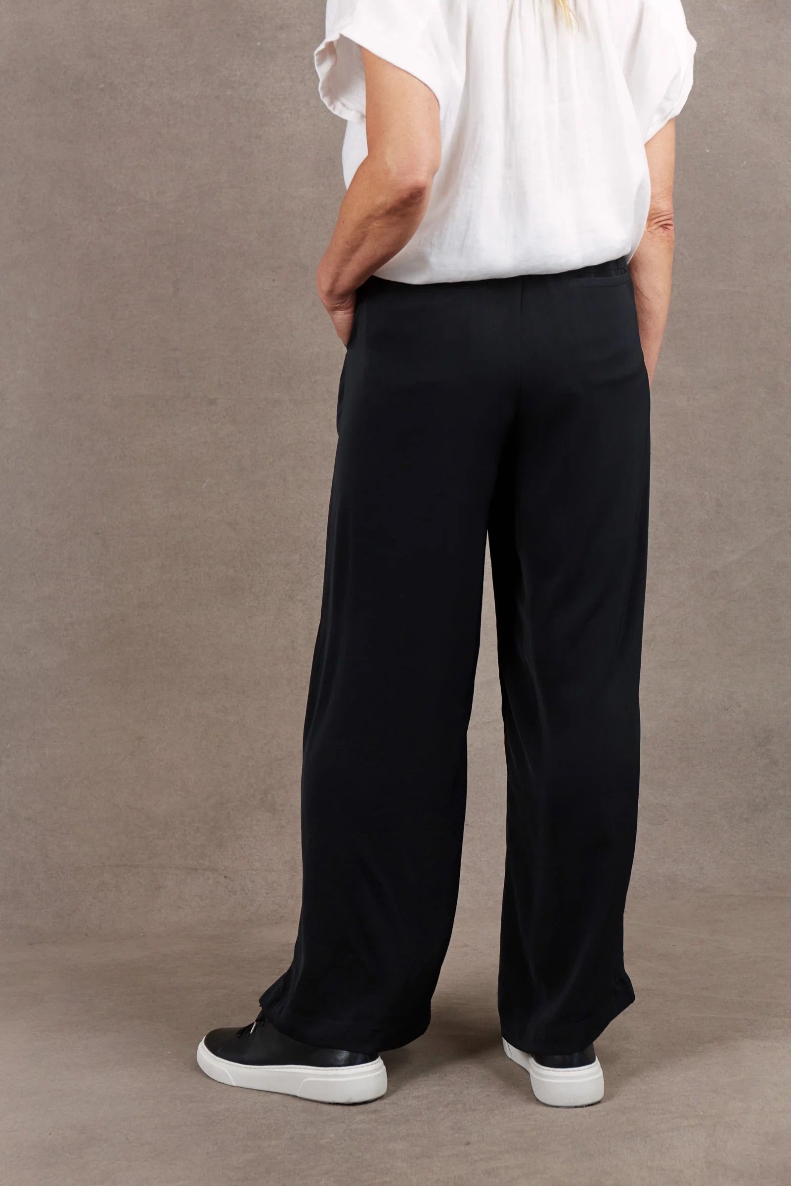 Eb &amp; Ive Mayan Wide Leg Trouser in Ebony