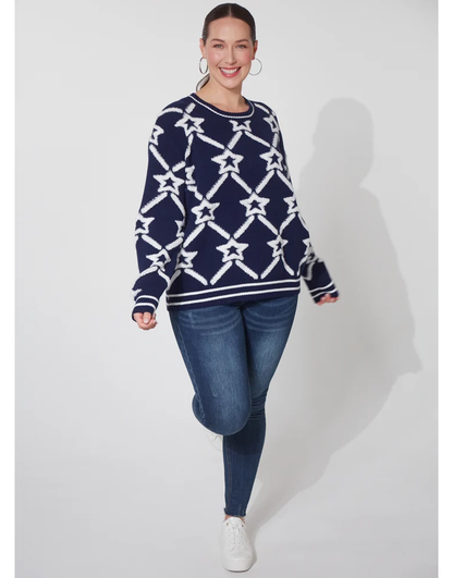 Eb&amp;ive Tromso Jumper In Midnight