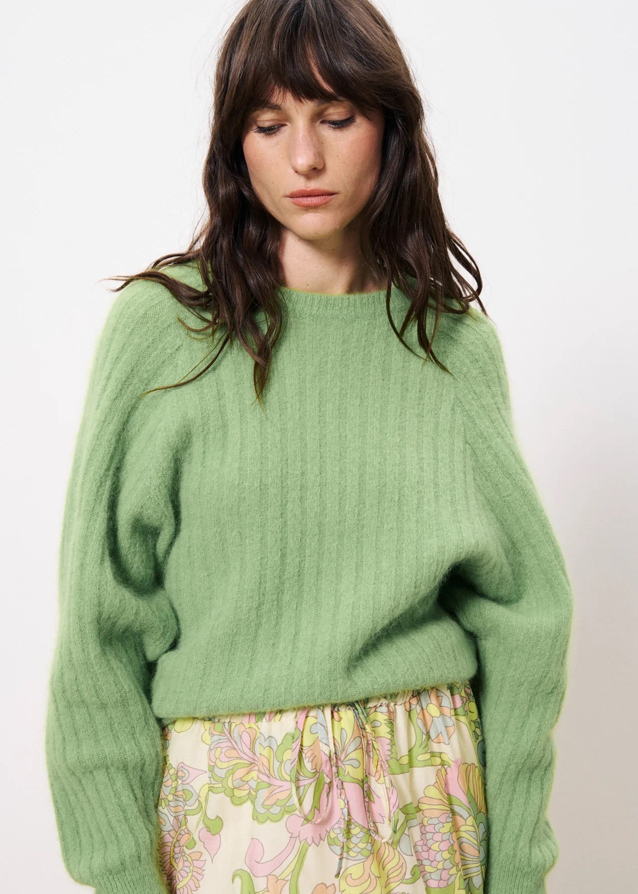 FRNCH Imaya Lime Citron Vert Knit