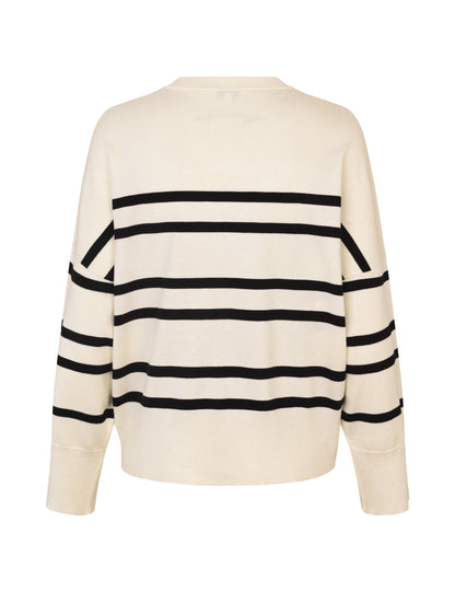 MbyM Bravana Jumper in Sugar Star Black Stripe