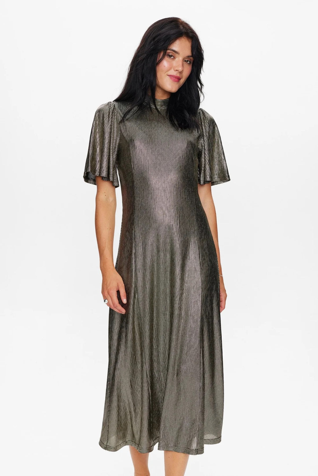 Numph Nusimma Dress in Gold