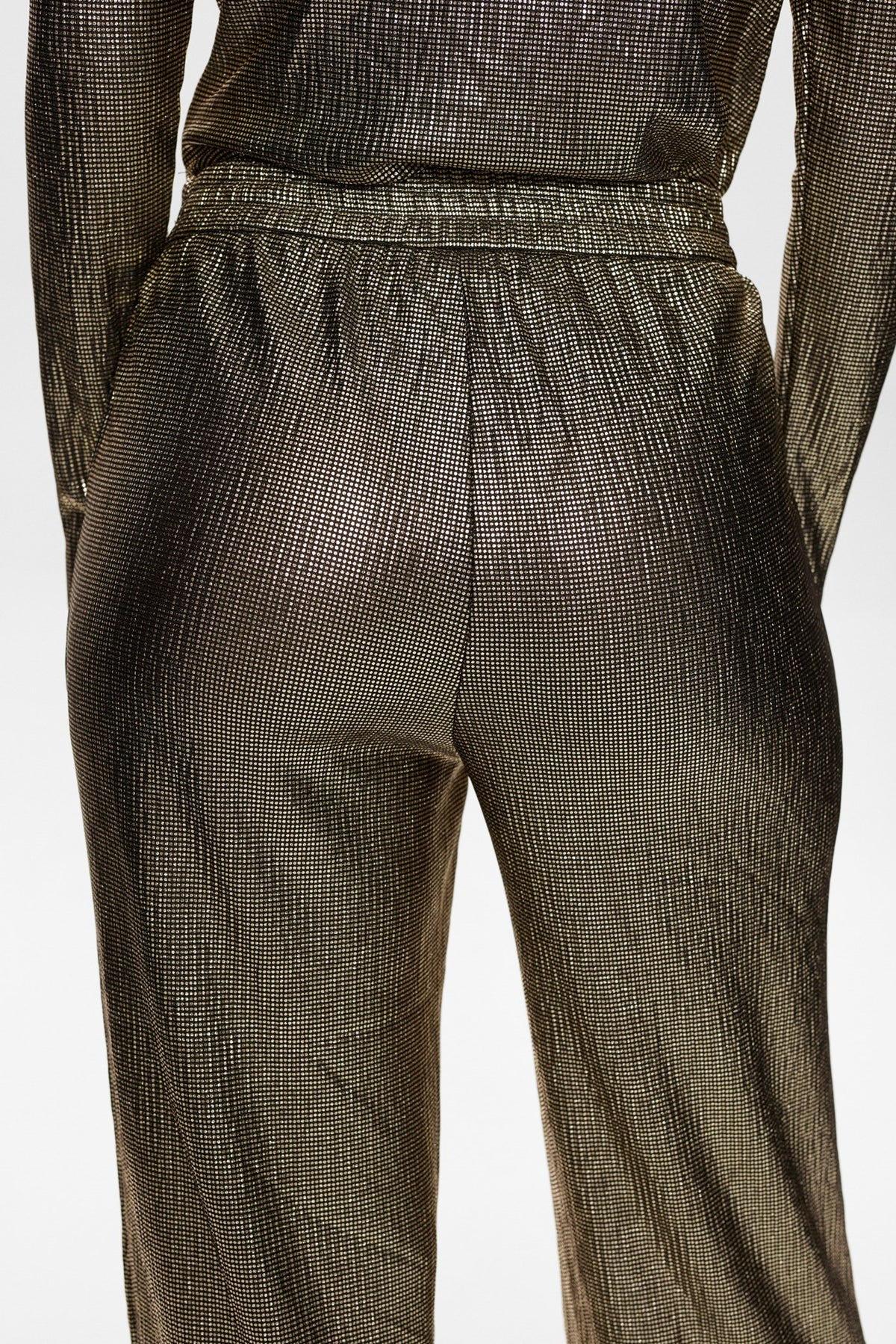 Numph Nusimma Trousers in Gold