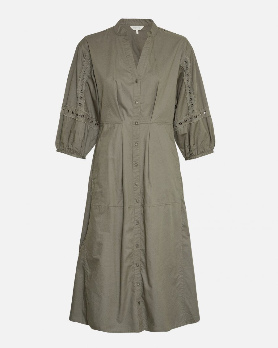 MSCH Jeovana Petrnia 3/4 Sleeve Dress In Mulled Basil