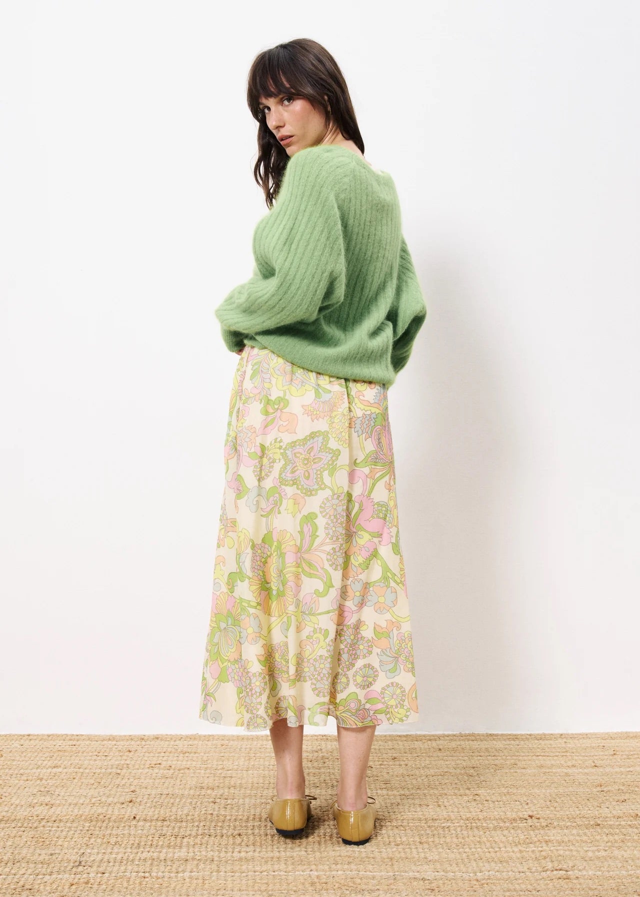 FRNCH Imaya Lime Citron Vert Knit