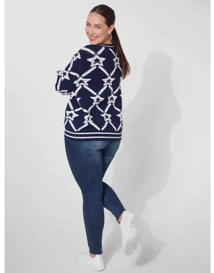 Eb&amp;ive Tromso Jumper In Midnight