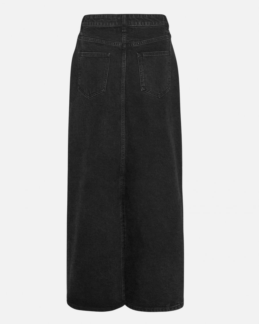 MSCH Ada Slim Fit Denim Skirt in Black Wash