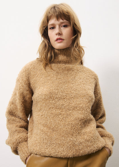 FRNCH Nadine Chunky Knit in Camel