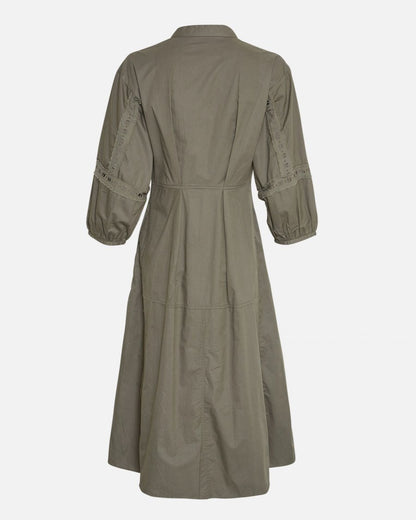 MSCH Jeovana Petrnia 3/4 Sleeve Dress In Mulled Basil