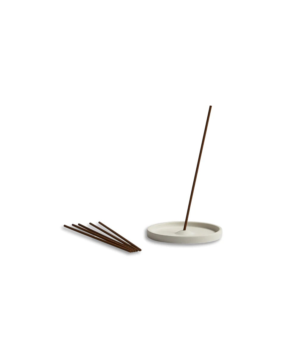 Chalk White Incense Plate