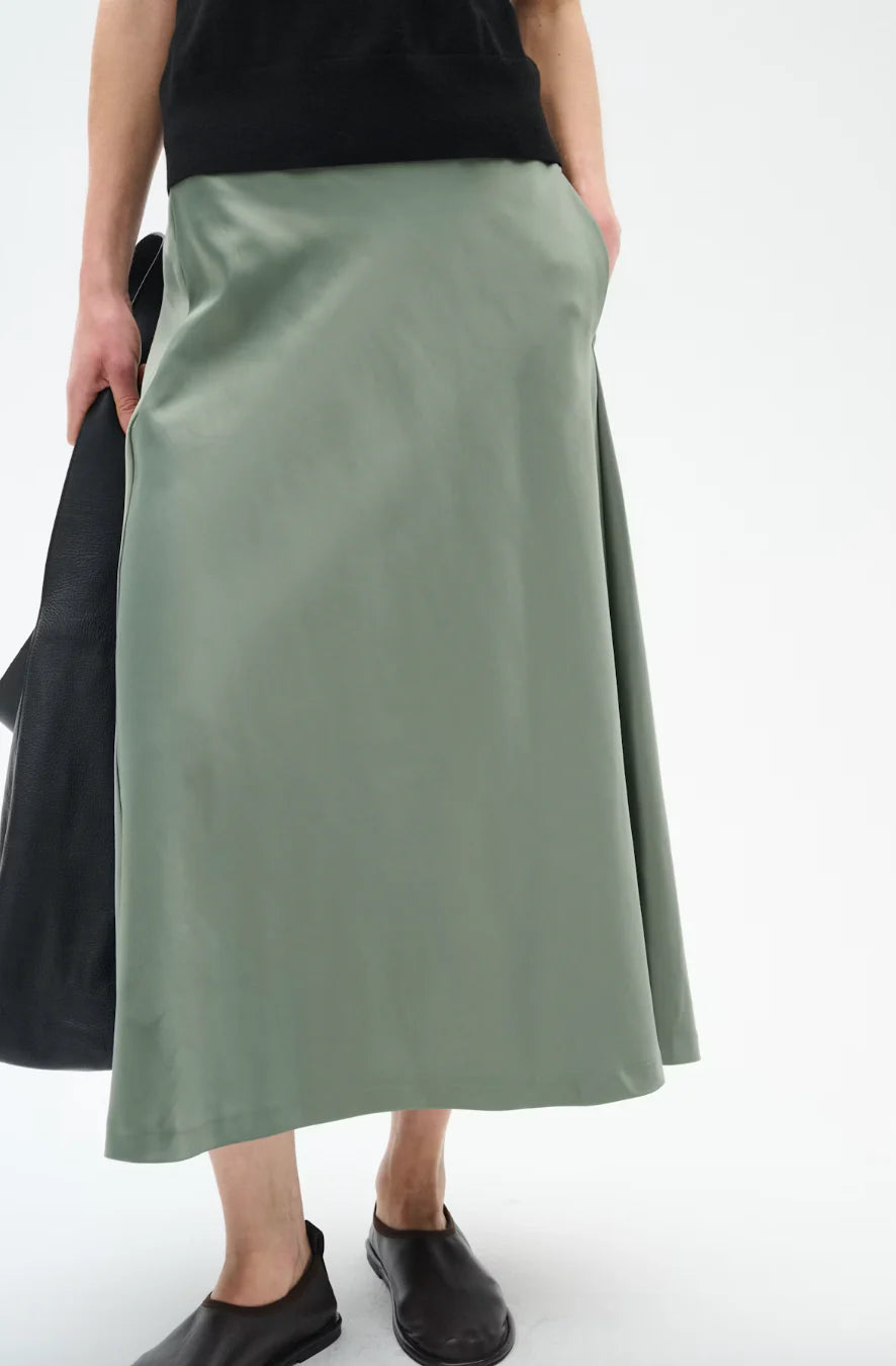 InWear Zilky Skirt in Agave Green