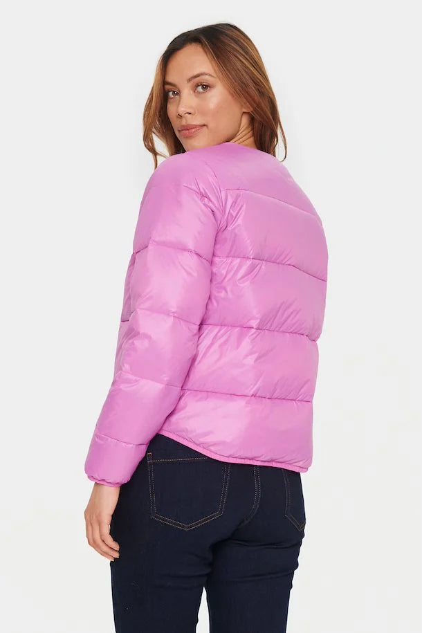 Saint Tropez Vienna Down Padded Short Jacket in Radiant Orchid ...