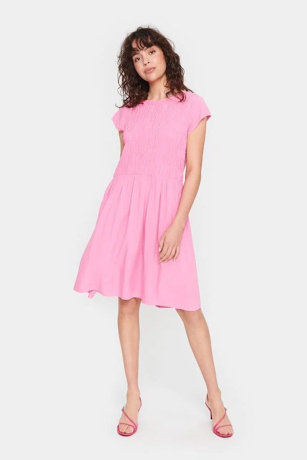 Saint Tropez Gisla Dress In Pink Cosmos