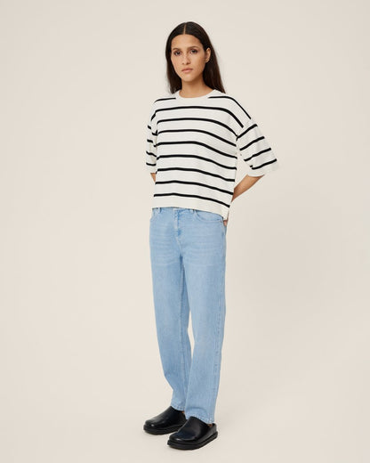 MSCH Kiea Slim Fit Cropped Jean In Light Wash