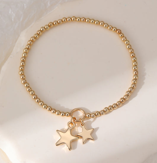 Shine Star Charm Bracelet in Gold