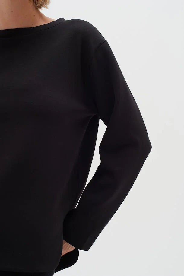 InWear Gincent Crew Neck Modal Sweat In Black