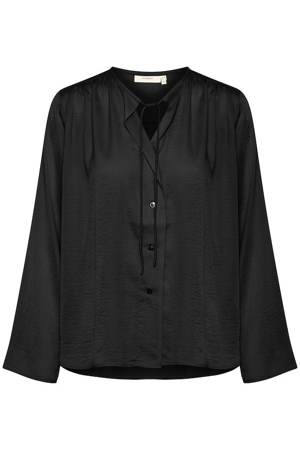 InWear Mato Button Front Top in Black