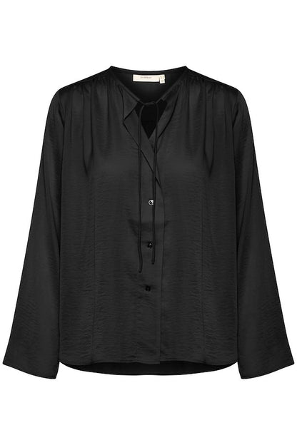 InWear Mato Button Front Top in Black