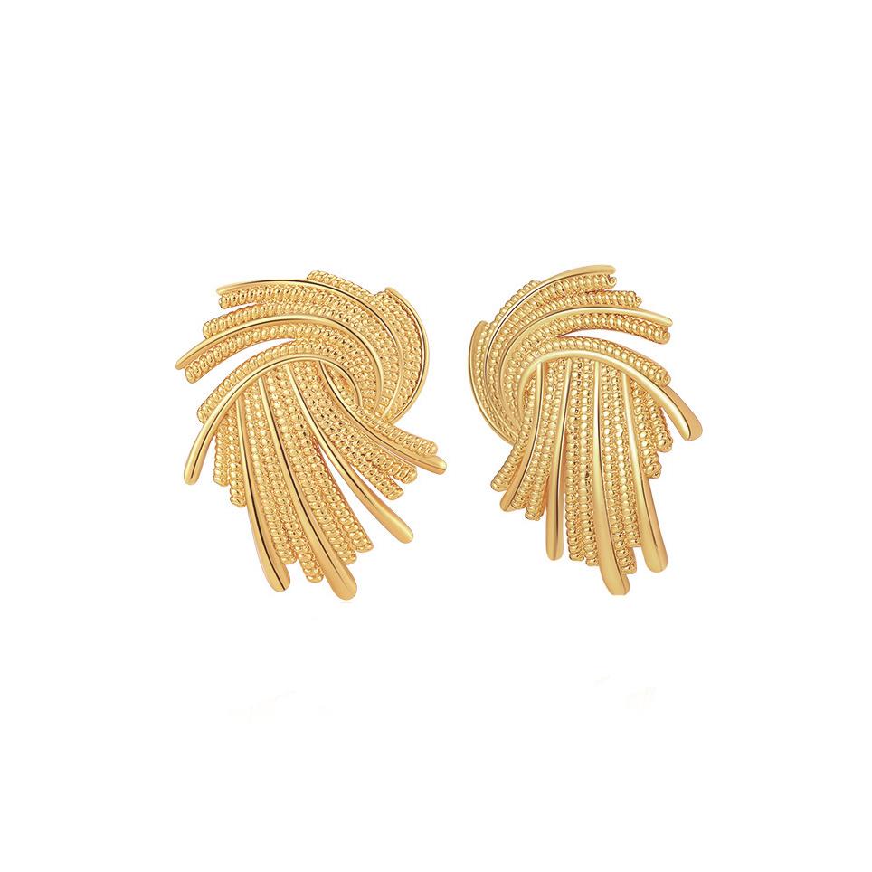 Harmony Twist Earrings in Gold