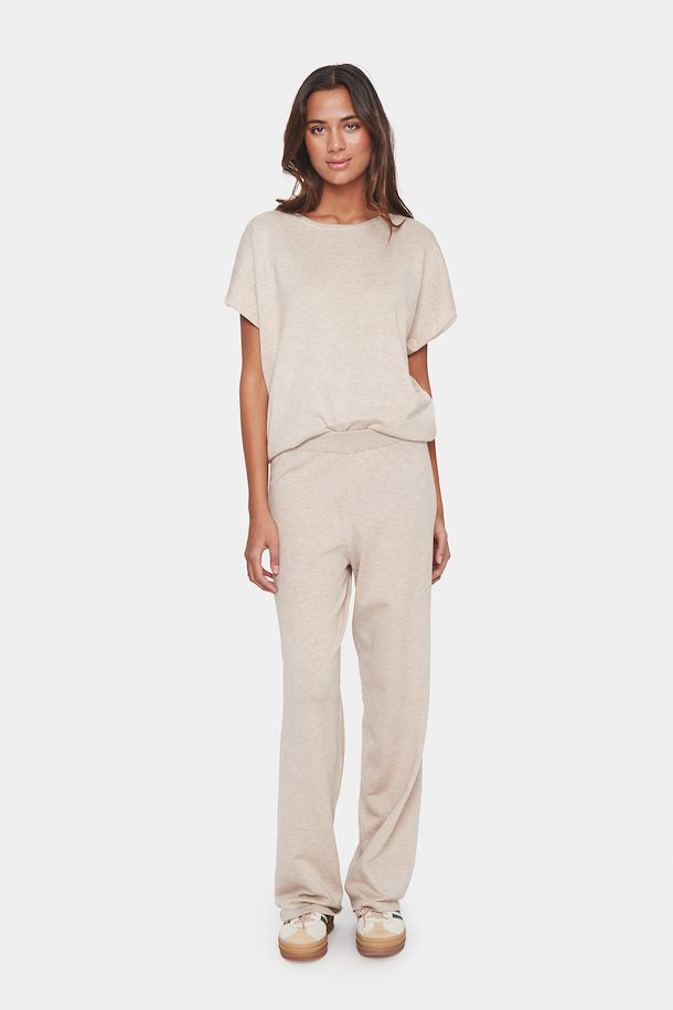 Saint Tropez Mila Knitted Trouser in Grey Morn