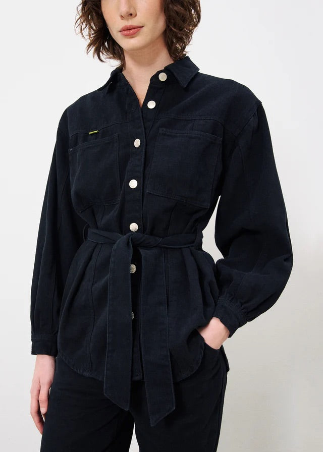 Frnch Lisandre Shirt Jacket in Black